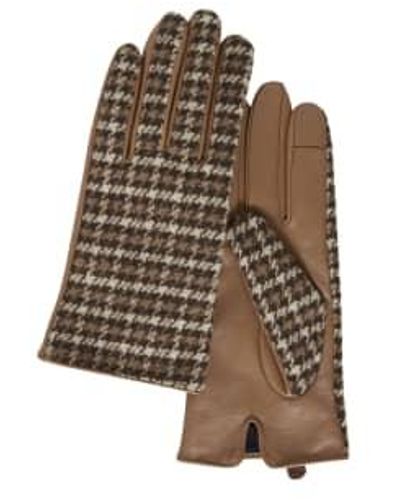 Ichi Leather Gloves Foot Foot - Brown