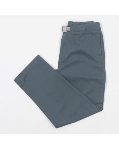 Kavu Gibson Cotton Stretch Pants In M - Blue