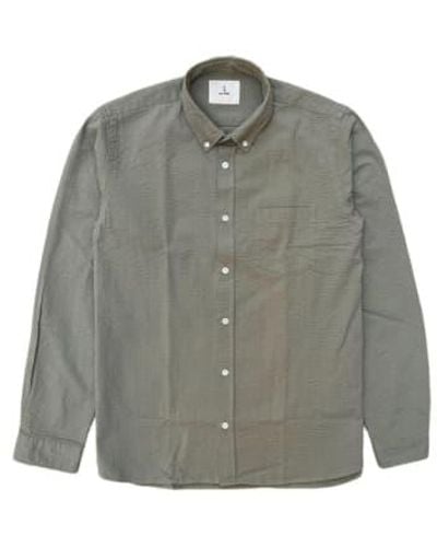 La Paz Branco Button Down Shirt Safari Khaki S - Gray
