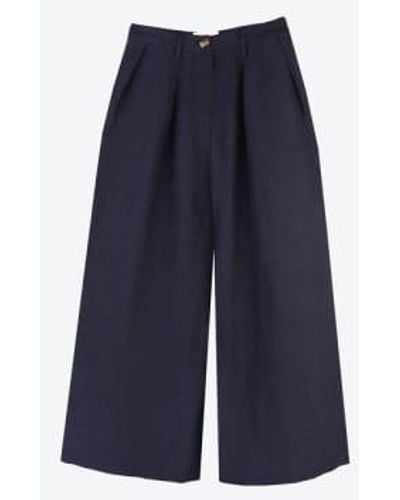 Meadows Navy Sanne Trousers 8 - Blue