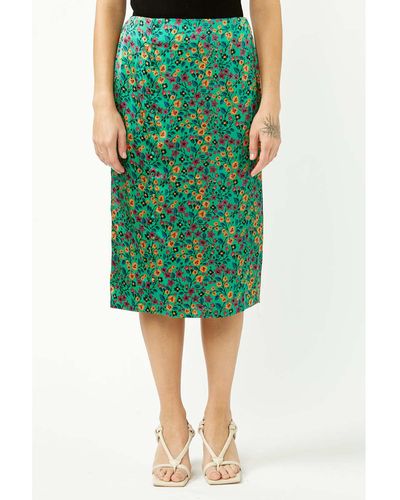 Idano Eve Woven Skirt - Green