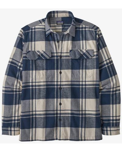 Patagonia Camisa Organic Cotton Midweight Fjord Flannel - Blue