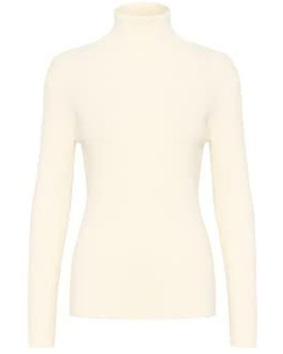 Soaked In Luxury Slspina Rollneck Or Whisper - Bianco