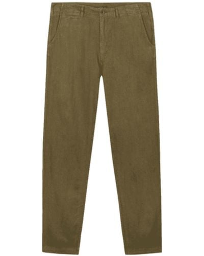 Portuguese Flannel Olive Linen Pants Xs - Green