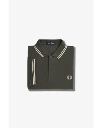 Fred Perry M3600 Polo Field / Oatmeal Medium - Green