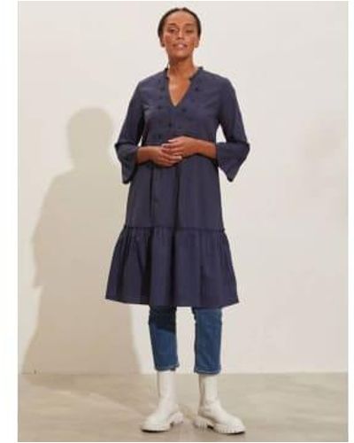 Odd Molly Robe tavage bleu foncé