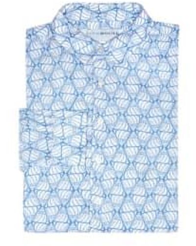 Pinkhouse Mustique Shelltop Print Shirt - Blue