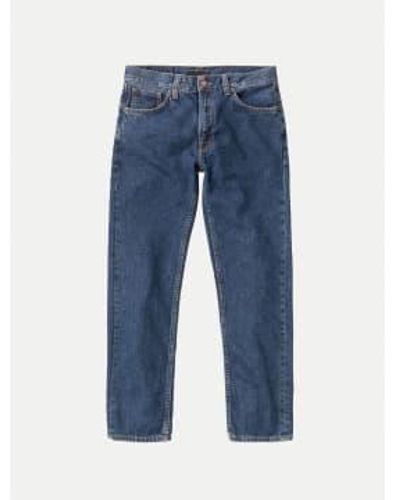 Nudie Jeans Vintage Stone 90er Jahre körnig Jackson Jeans - Blau