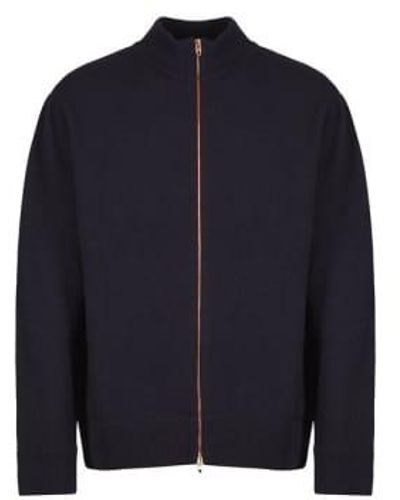 President's Bomber zip ps washed blue navy - Blau