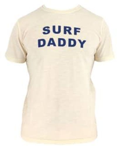 Bl'ker T-shirt Surf Daddy Uomo Milk Xxl - Natural