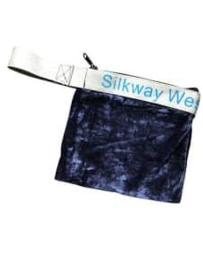Home Bolso bandolera terciopelo cinturón Silkway Airlines - Azul