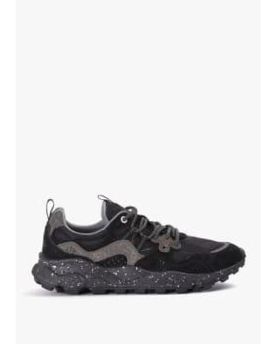 Flower Mountain S Yamano 3 Suede/nylon Sneakers - Black