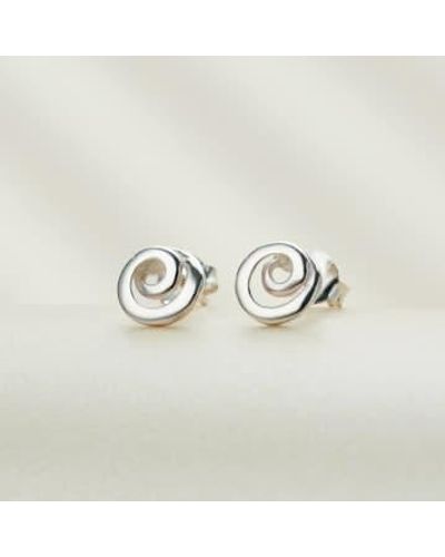 Posh Totty Designs Sterling Mini Loop Stud Earrings Sterling - Metallic