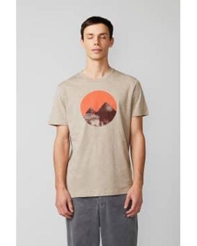 Paala Mountains T-shirt Heather Sand S - Grey