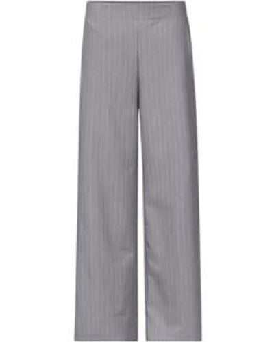 Sisters Point Verin Pinstripe Trousers S - Grey