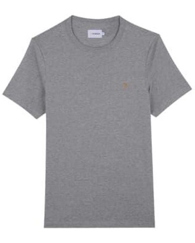 Farah New Danny T-shirt Marl Small - Gray