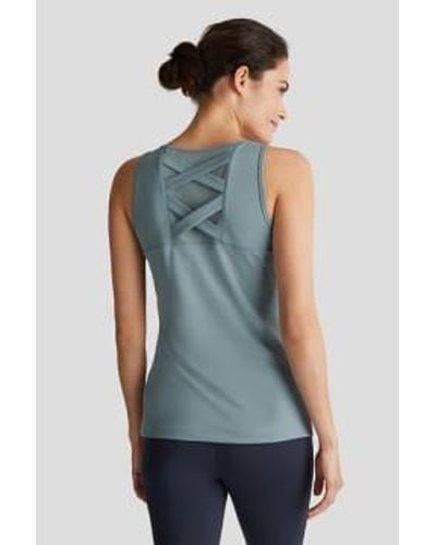 Esprit Jersey Top With Stripes In E Dry - Blu