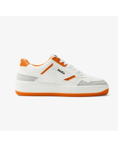 Moea Gen1 Orange Vegan Sneakers - Weiß