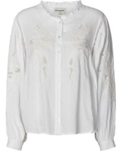 Lolly's Laundry Camisa valentina blanca - Gris