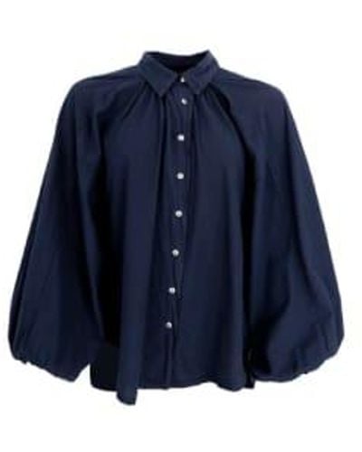 Black Colour Camisa molly - Azul