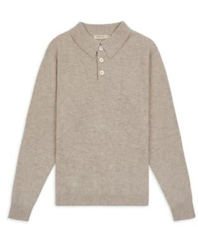 Burrows and Hare Polo en tricot - Gris