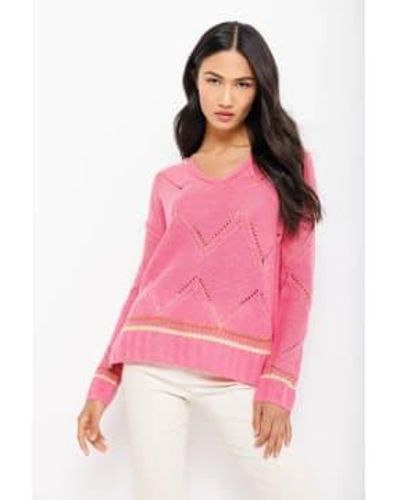 Lisa Todd Summer Softie Cashmere Sweater Medium - Pink