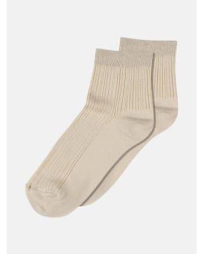 mpDenmark Darya Short Ankle Socks Ecru - Neutro