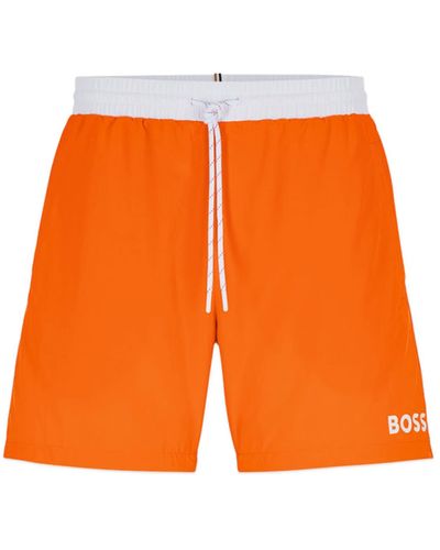 BOSS by HUGO BOSS Starfish Swim Short Bright Orange - Arancione