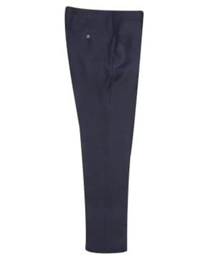 Fratelli Textured Suit Trouser Navy 32 - Blue