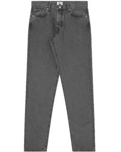 Edwin Regelmäßige sich verjüngte jeans schwarzes licht verwendet - Grau