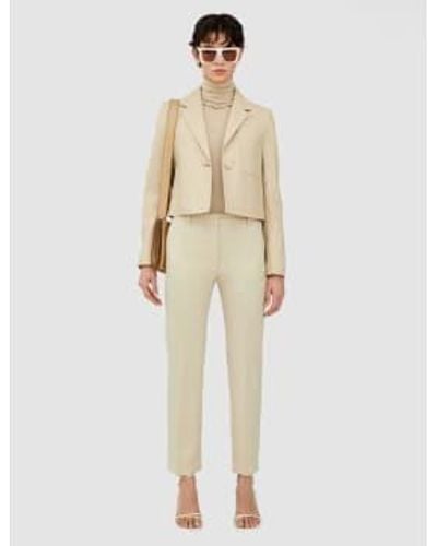 JOSEPH Tailoring Stretch Coleman Trousers - Natural