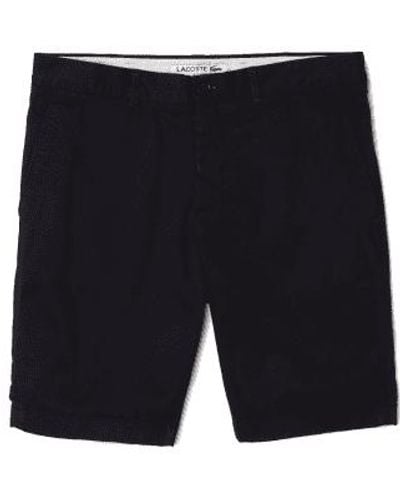 Lacoste Slim Fit Stretch Cotton Bermuda Shorts Navy - Blau