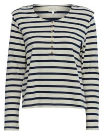 Atelier Rêve Long Sleeved Striped Top Xs - Multicolour