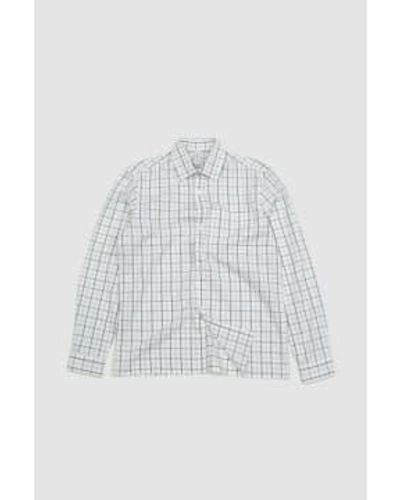 Another Aspect Another Shirt 40 White Check - Bianco