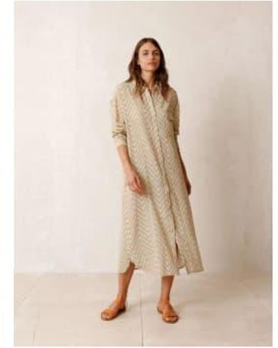 indi & cold Robe chemise texturée - Neutre