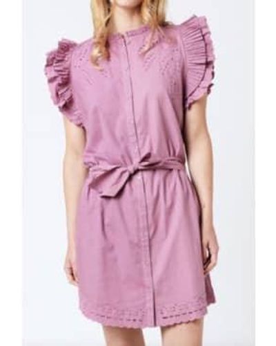 Berenice Rashel Detailed Dress 34 / Parma - Pink