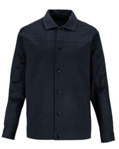 Guide London Casual Overshirt Jacket - Blu