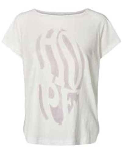 Rabens Saloner Sally Hope T-shirt Organic Cotton - White