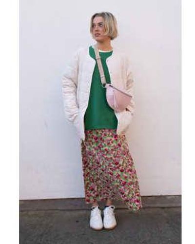 Ichi Enora Structured Flower Skirt - Multicolore