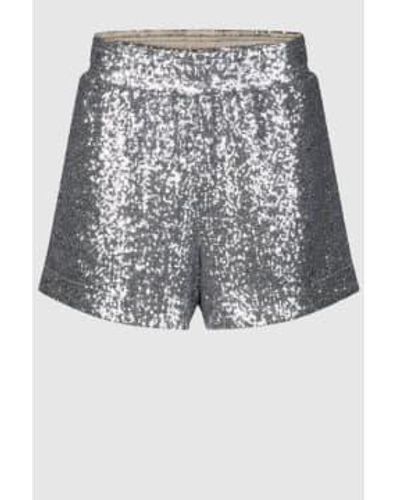 Second Female Shine Vintage Shorts - Gray