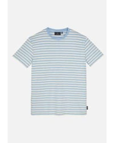 Recolution Delonix Cornflower Stripes T-shirt S - Blue