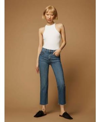 DL1961 Twilight Vintage Patti Straight Jeans - Neutre