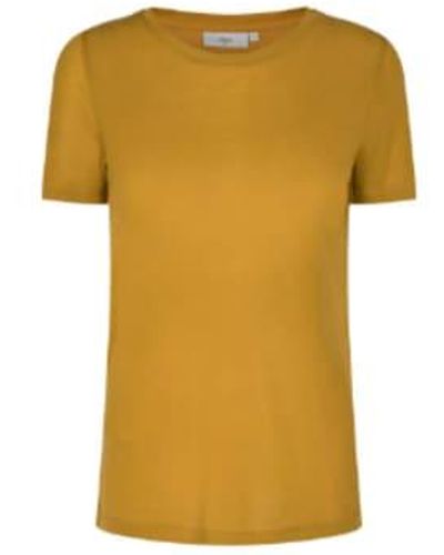 Minimum T-Shirt mit getrocknetem Tabak Heidi - Gelb