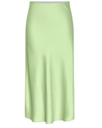 Y.A.S Yas Or Yaspella Hw Midi Skirt Quiet - Verde