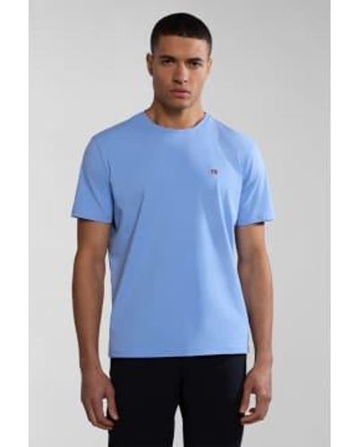 Napapijri Mens Salis Short Sleeve T Shirt 2 - Blu