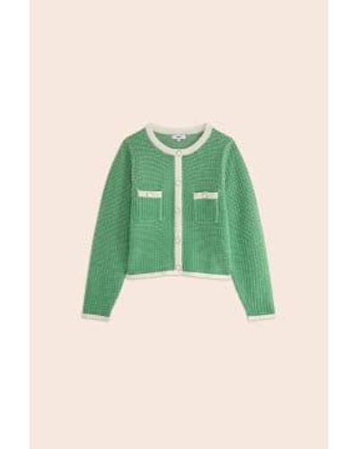 Suncoo Gemany Knit Jacket Or 25 - Verde