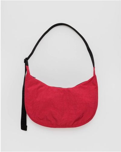 BAGGU Medium Nylon Crescent Bag Candy Apple - Red