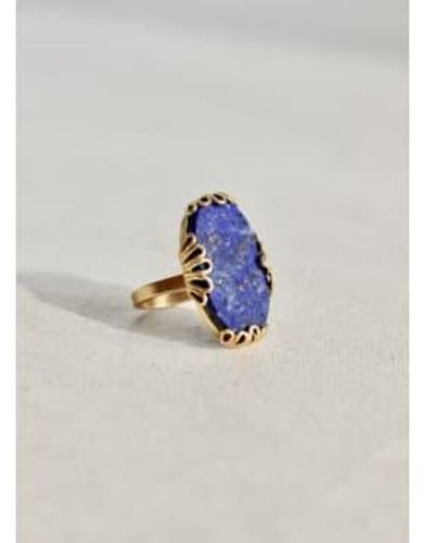 ikkelele Belle Epoque Ring Lapis Lazuli - Blu