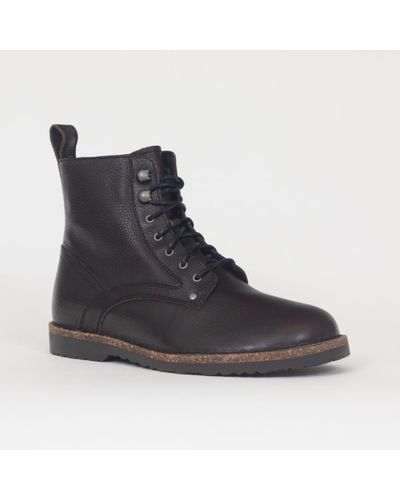 Birkenstock Boots à lacets Bryson en marron - Noir