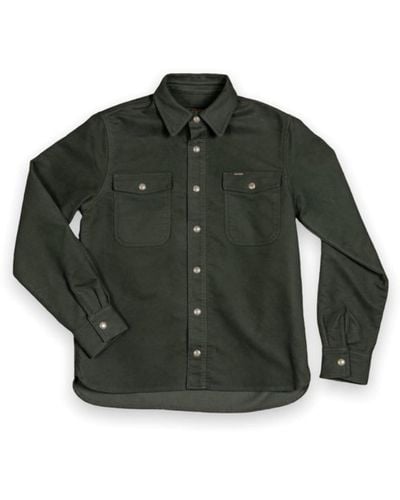 Pike Brothers 1943 Cpo Moleskin Shirt - Green